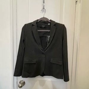 Tahari Soft Cozy Blazer Jacket Charcoal Dark Gray XS NWT